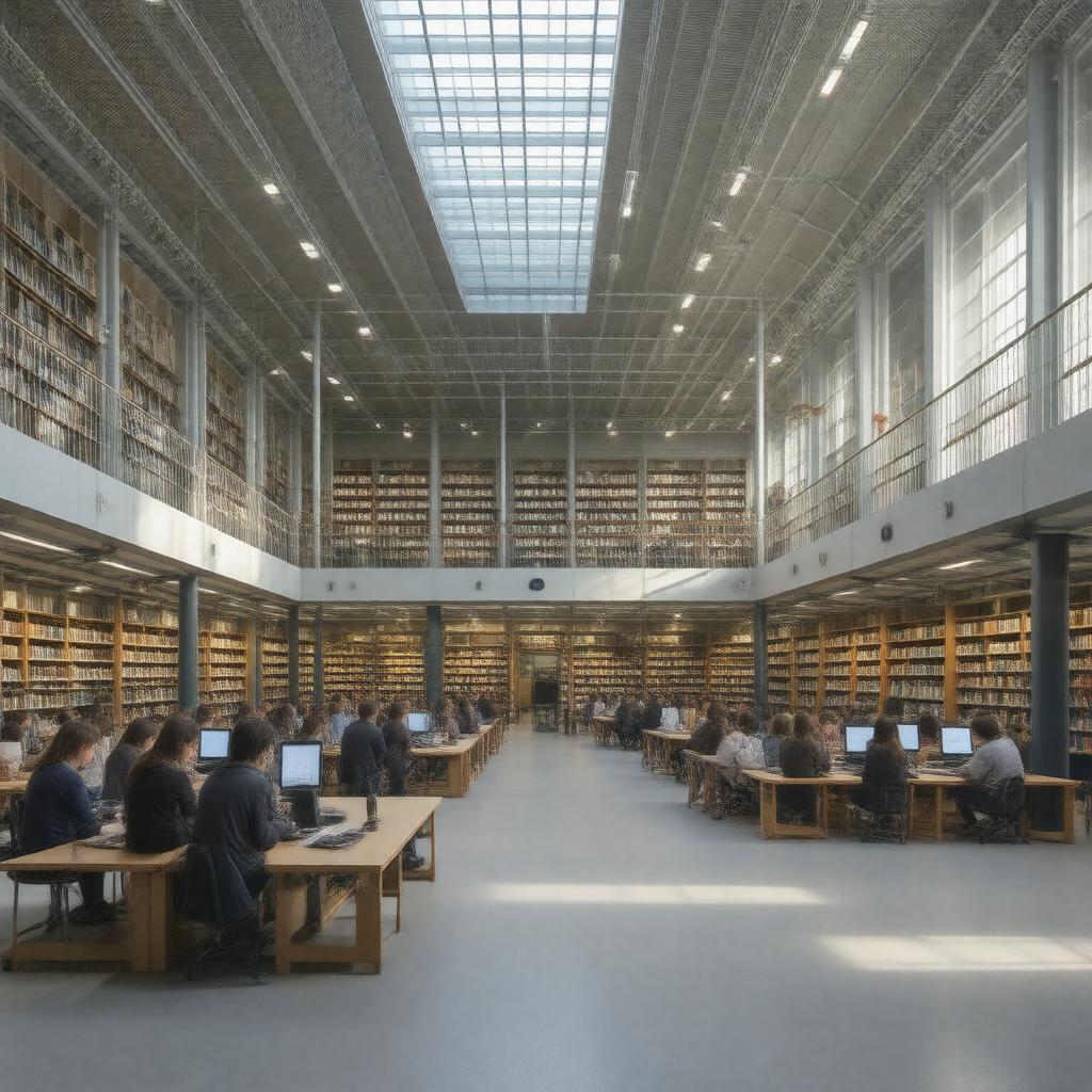 Click to view larger image AI-created image of The Mile End Library