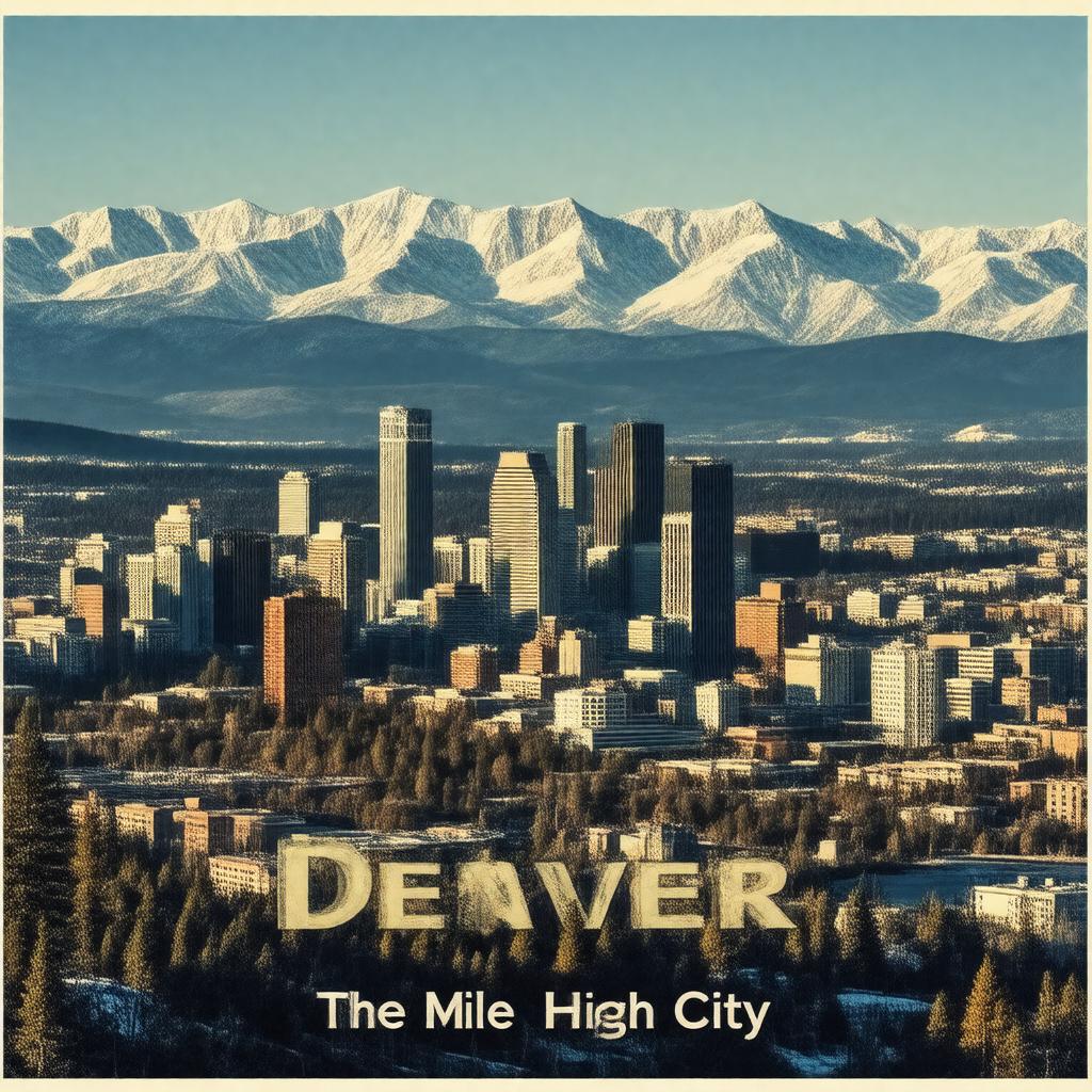 AI-created image of The Mile High City