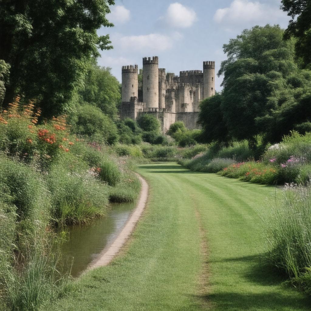 AI-created image of The Mill Garden