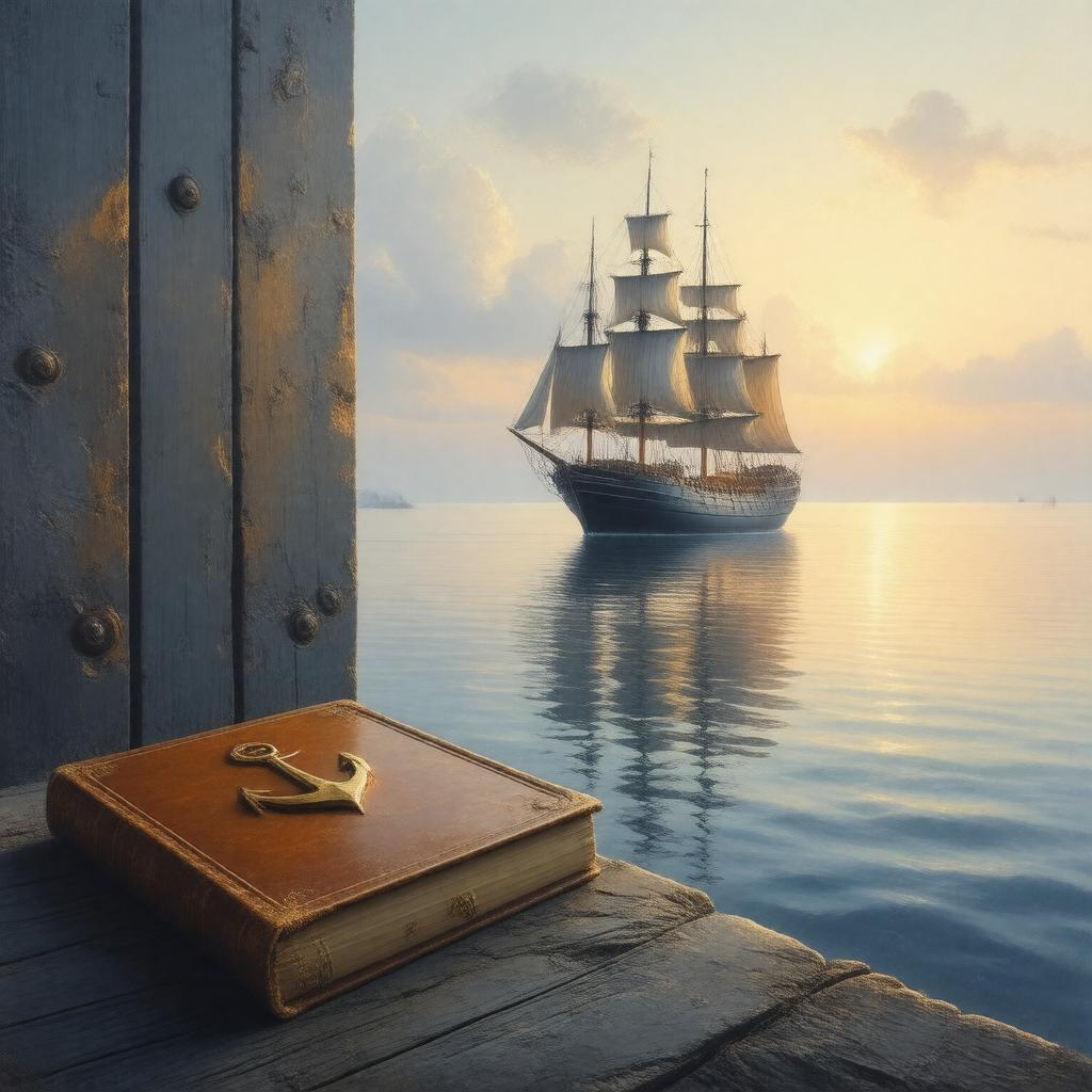 AI-created image of The Mirror of the Sea