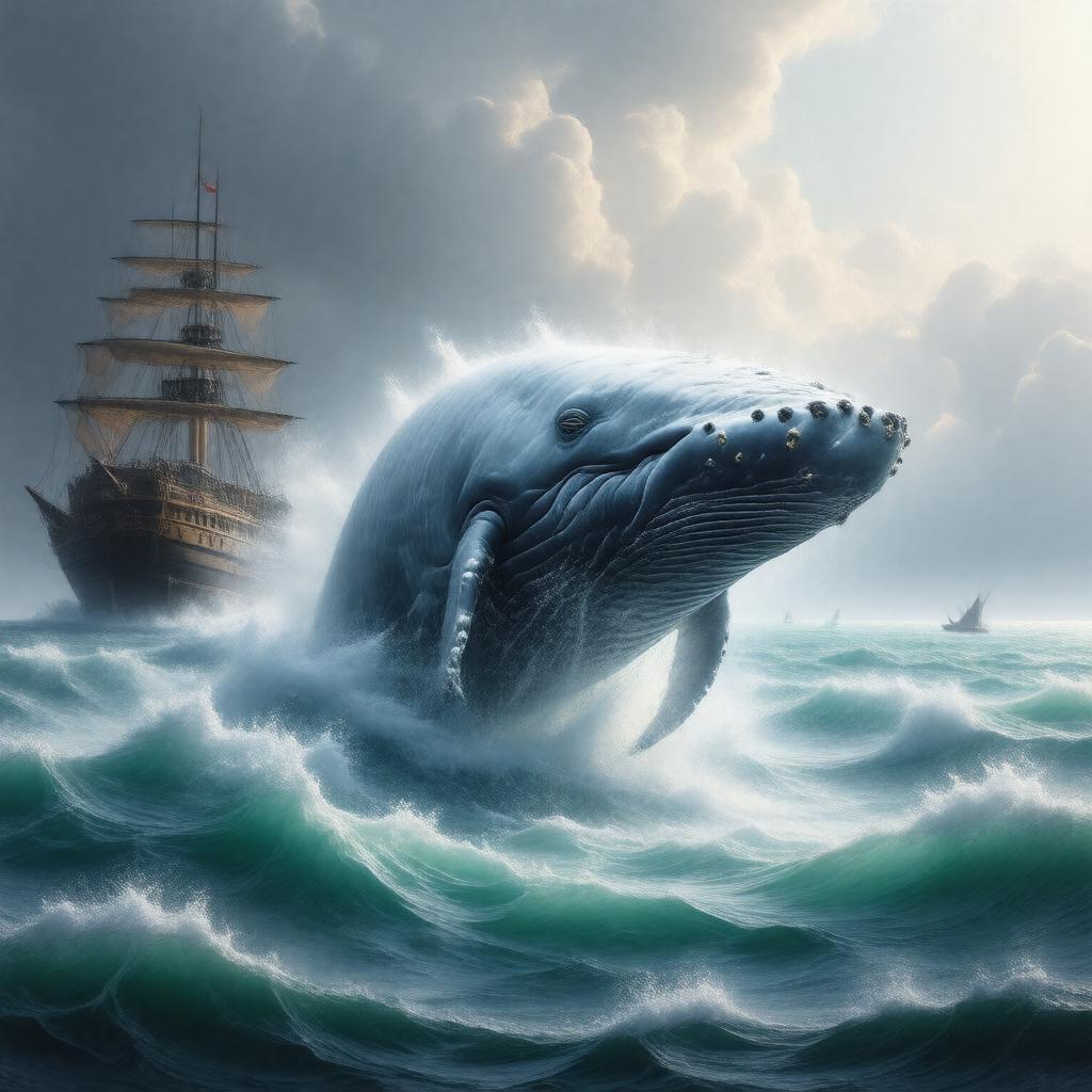 AI-created image of The Moby Dick