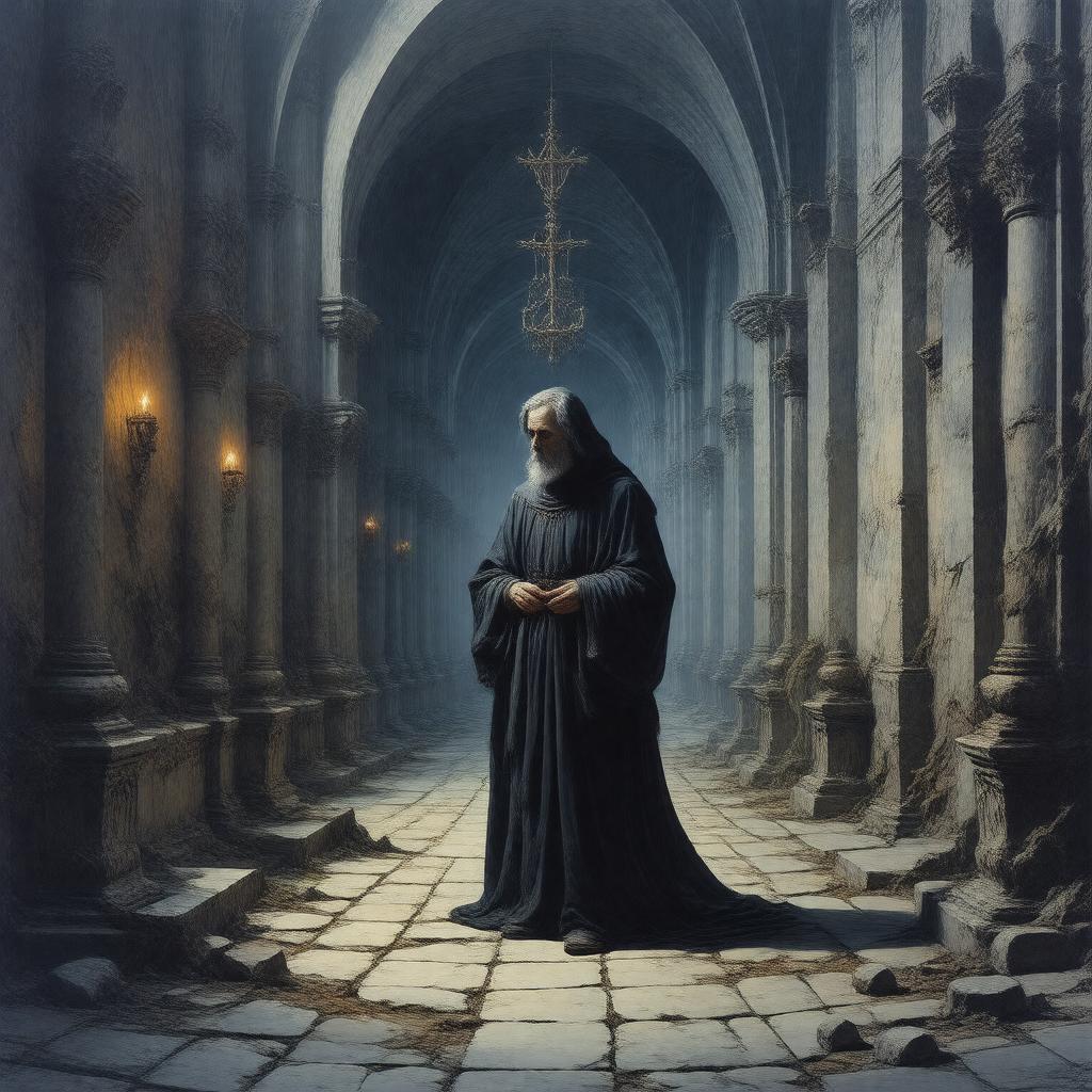 AI-created image of The Monk