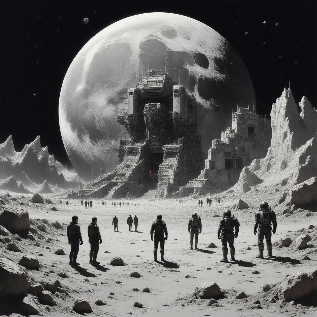 Click to view larger image AI-created image of The Moon Is a Harsh Mistress