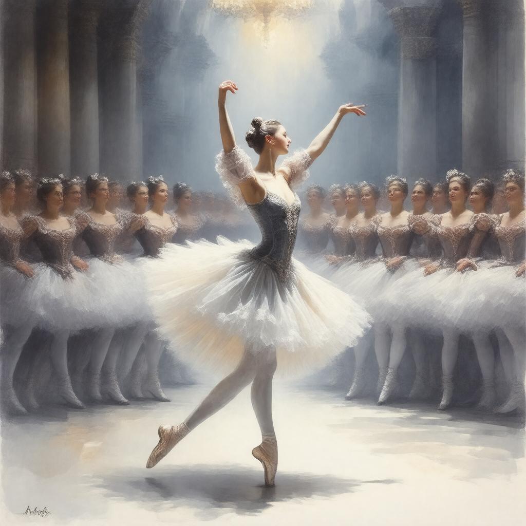 AI-created image of The Moth (ballet)