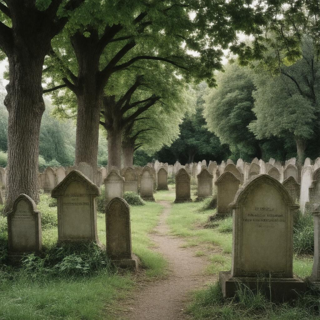 AI-created image of The Mount Cemetery, Guildford