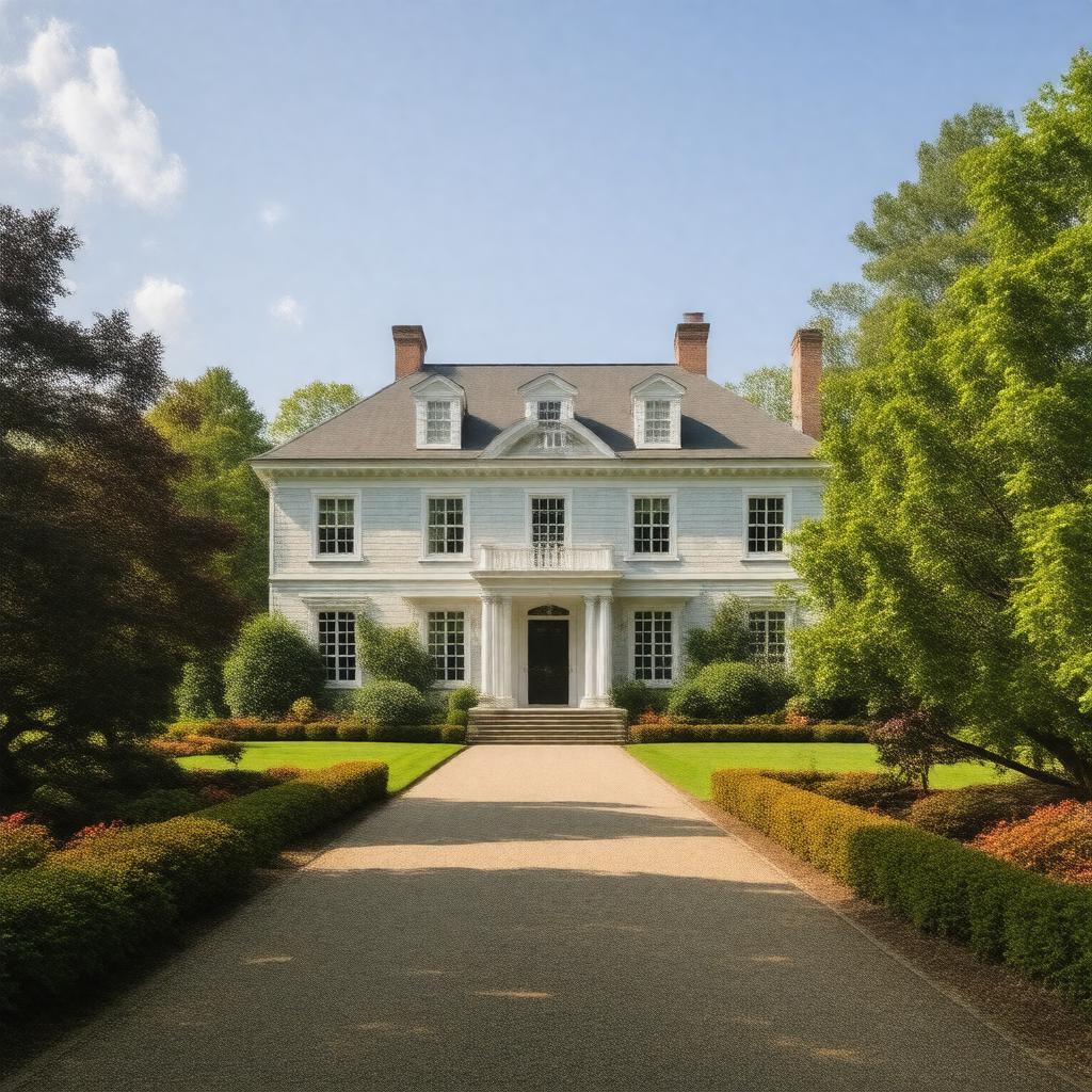 Click to view larger image AI-created image of The Mount, Edith Wharton's Home