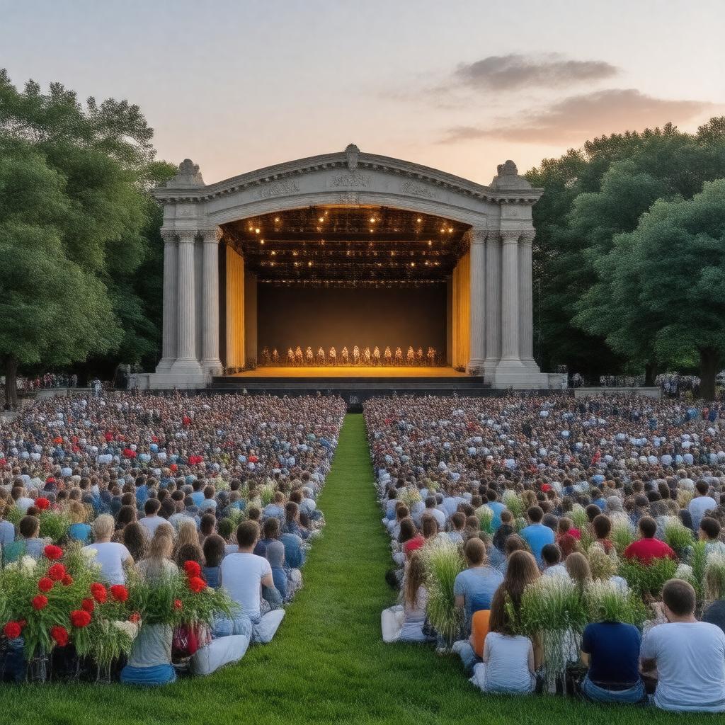 AI-created image of The Muny