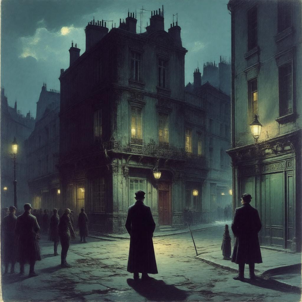 Click to view larger image AI-created image of The Murders in the Rue Morgue