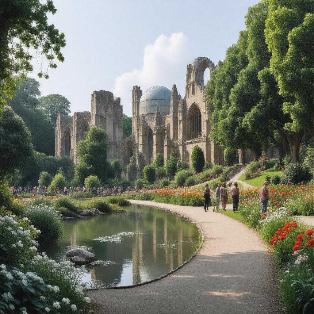 AI-created image of The Museum Gardens
