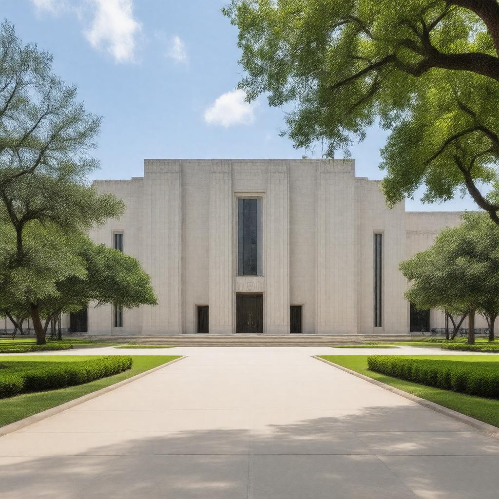 AI-created image of The Museum of Fine Arts, Houston