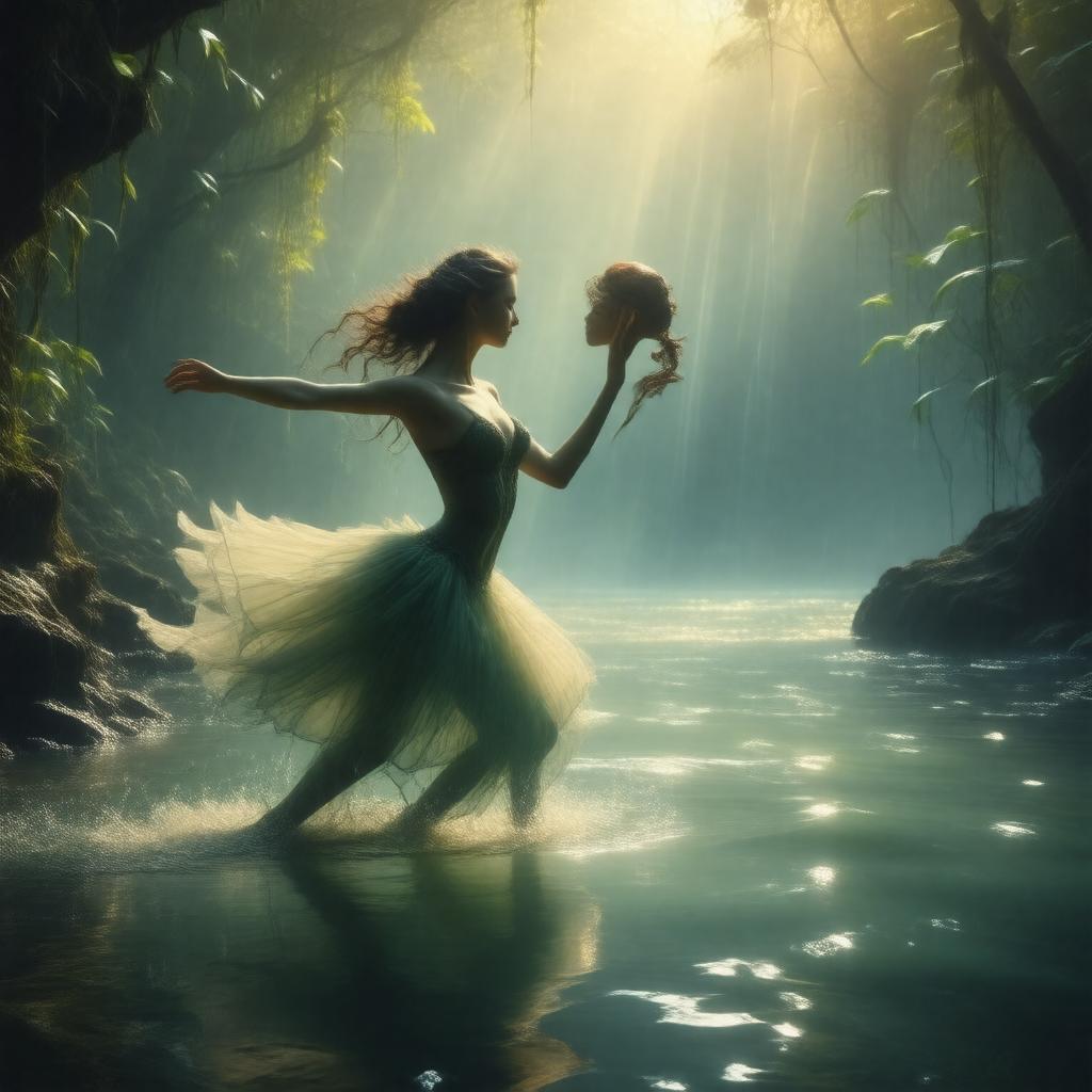 AI-created image of The Naiad (ballet)