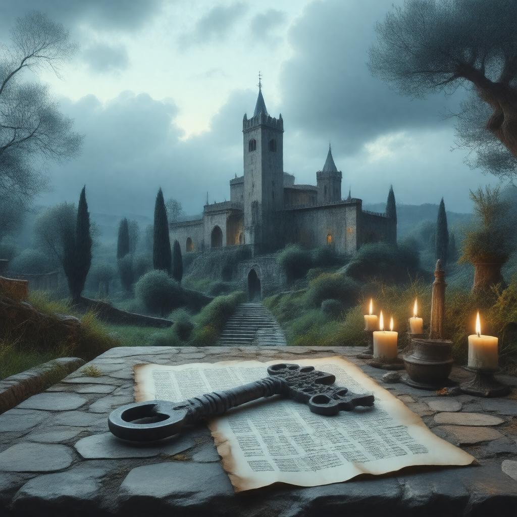 AI-created image of The Name of the Rose