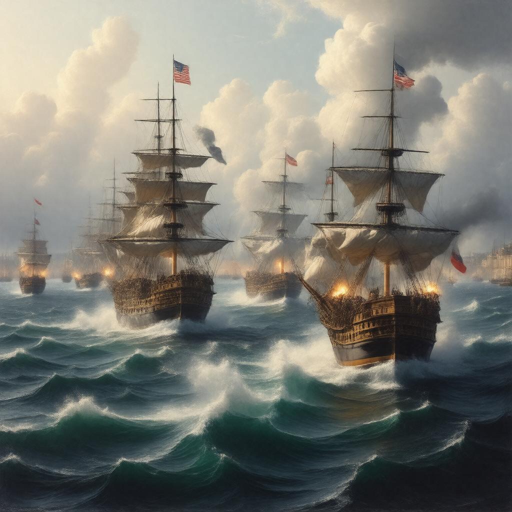 AI-created image of The Naval War of 1812