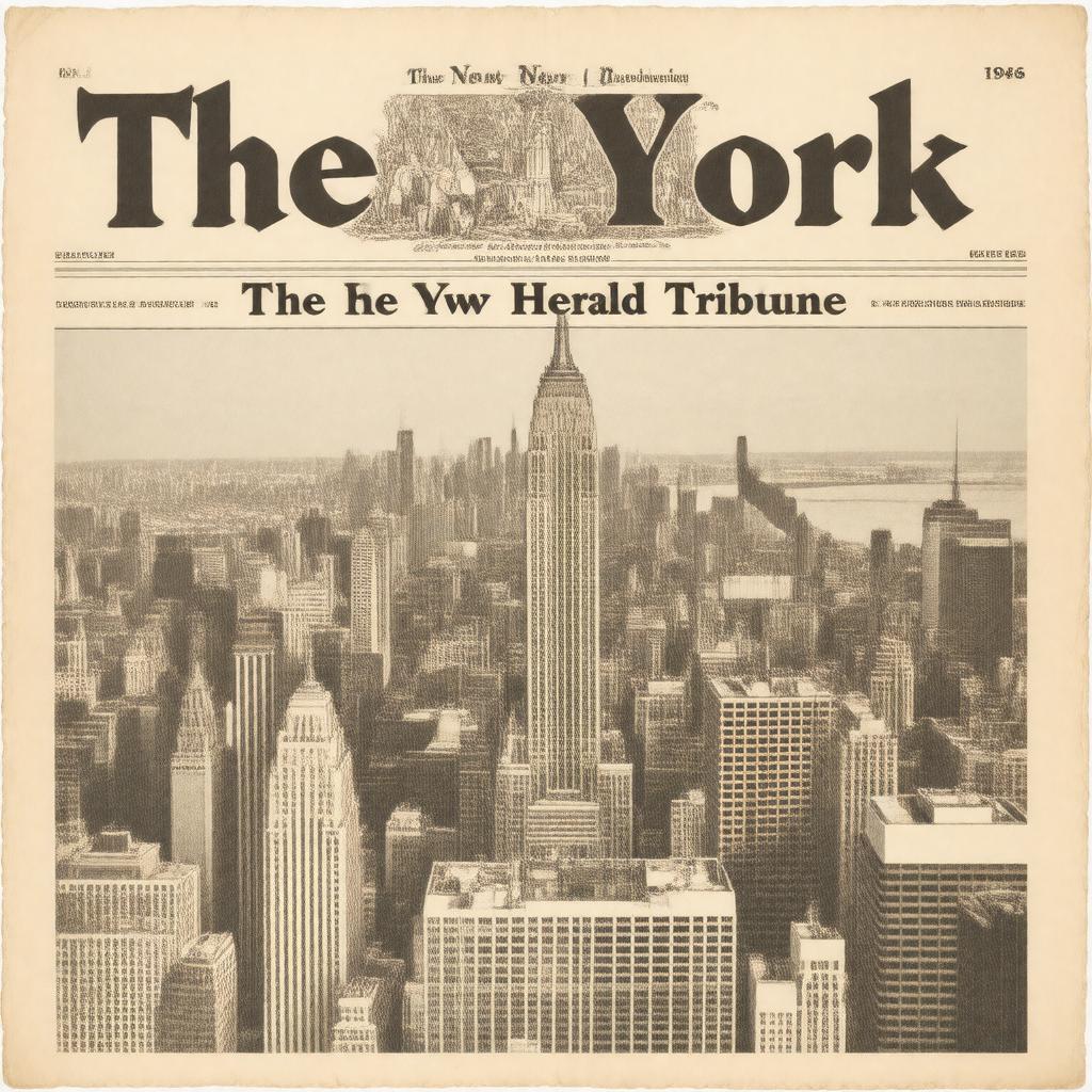 AI-created image of The New York Herald Tribune