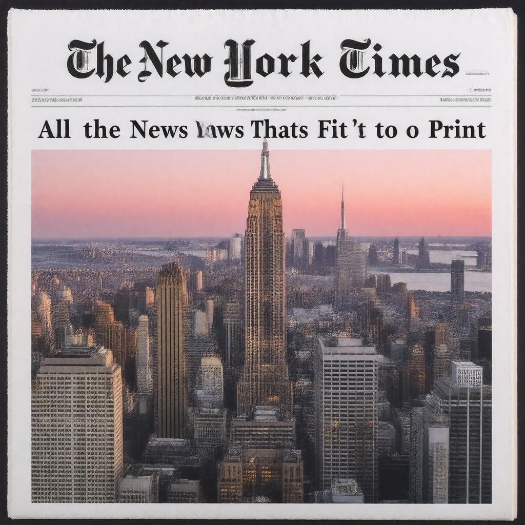 AI-created image of The New York Times