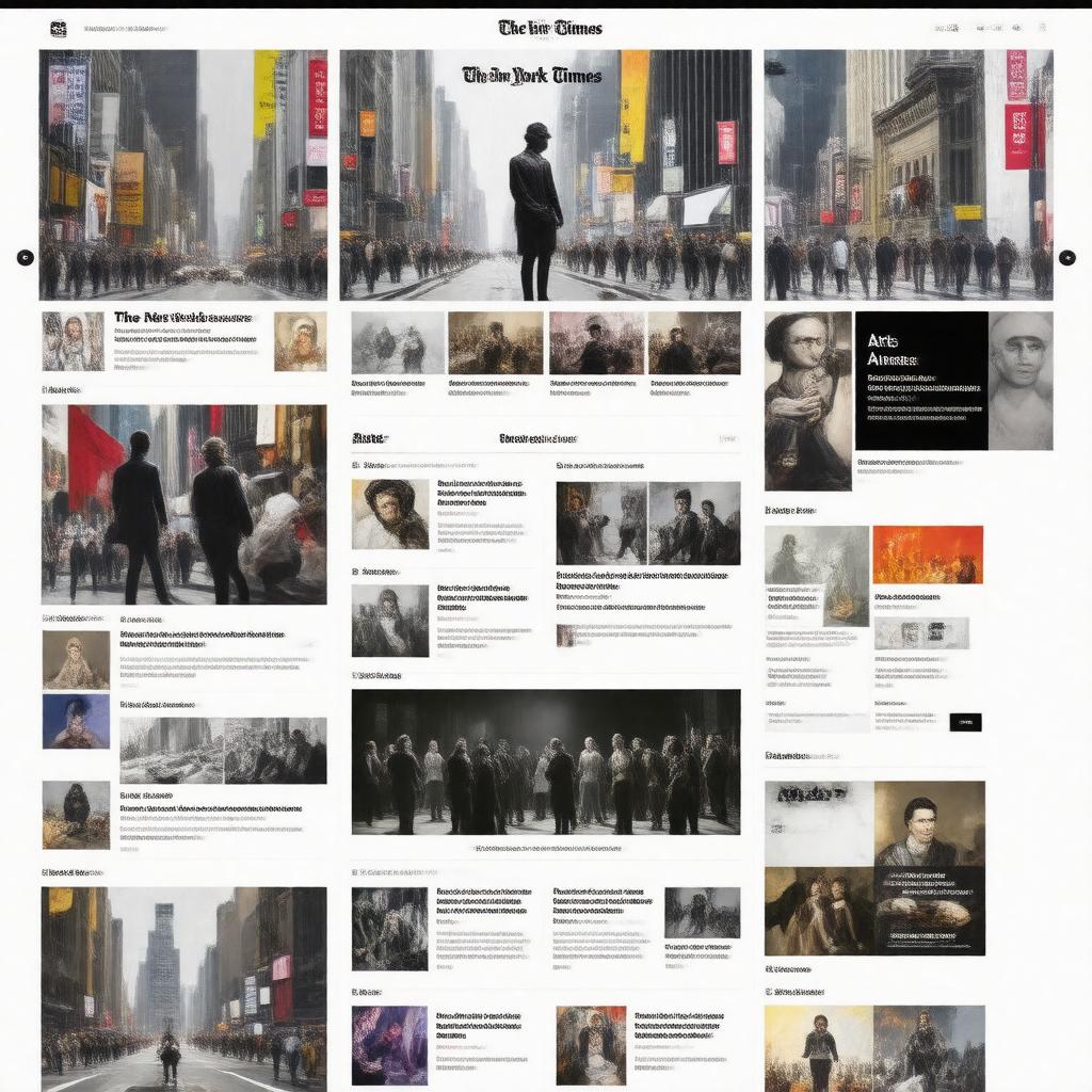 Click to view larger image AI-created image of The New York Times Arts