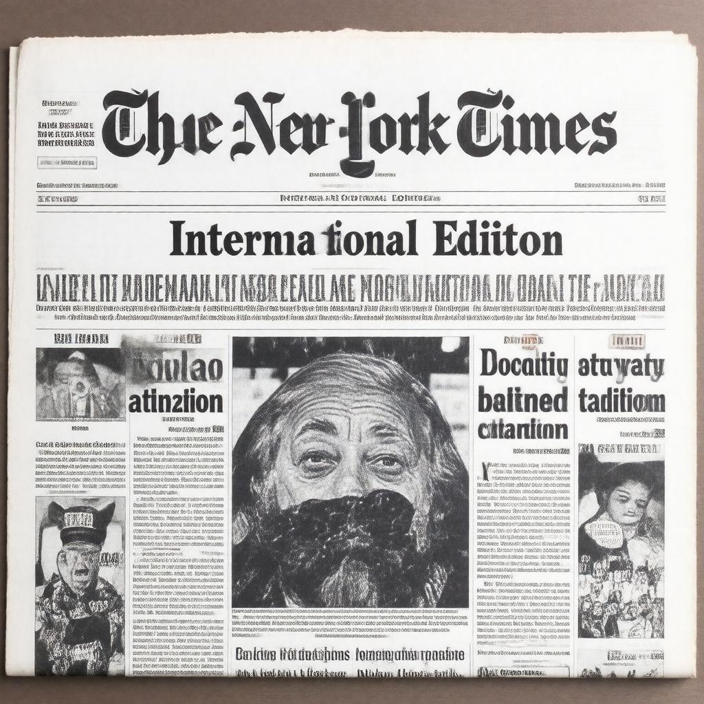 Click to view larger image AI-created image of The New York Times International Edition