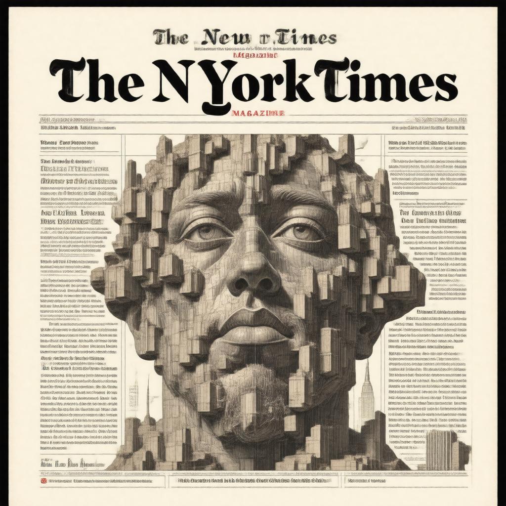 Click to view larger image AI-created image of The New York Times Magazine