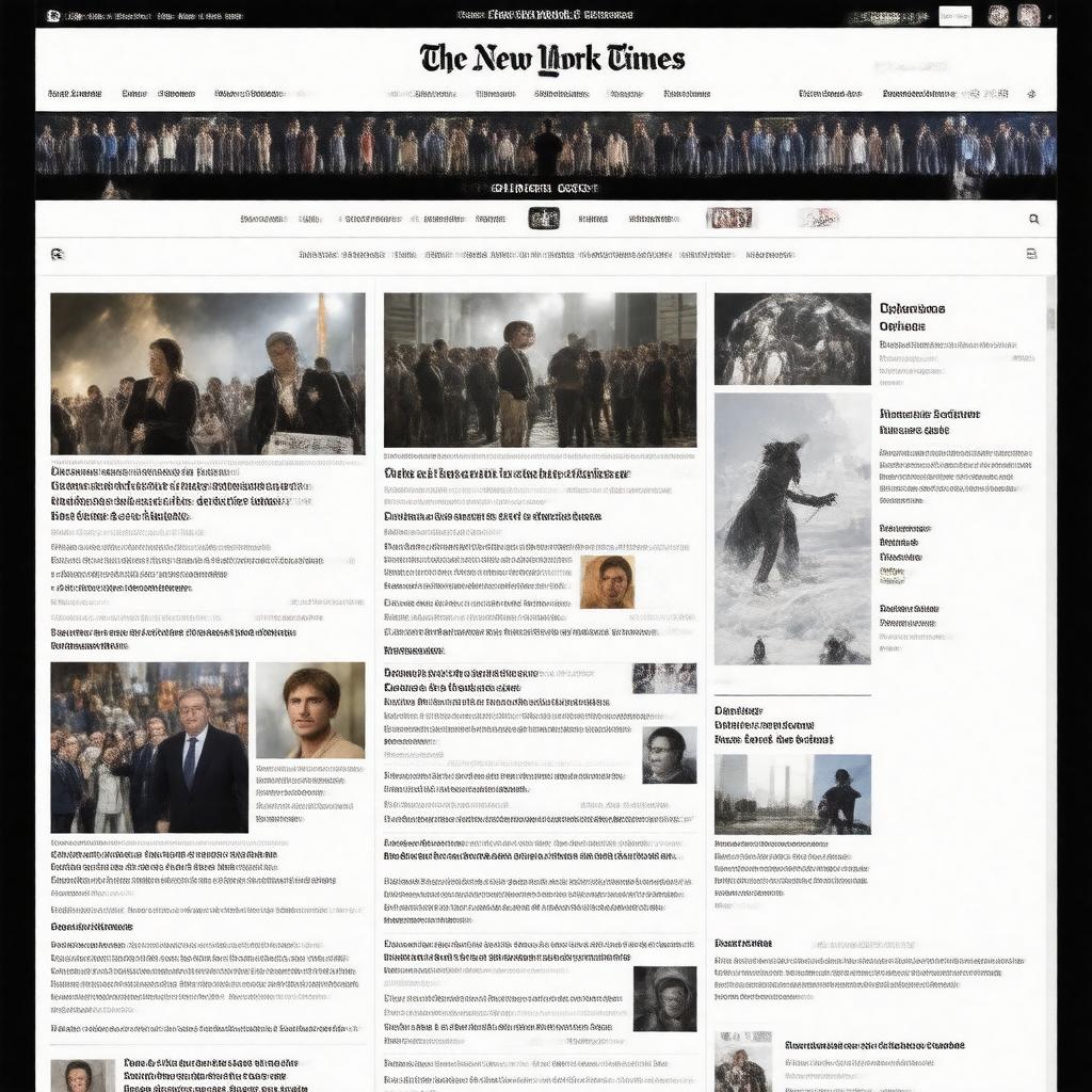 AI-created image of The New York Times Opinion