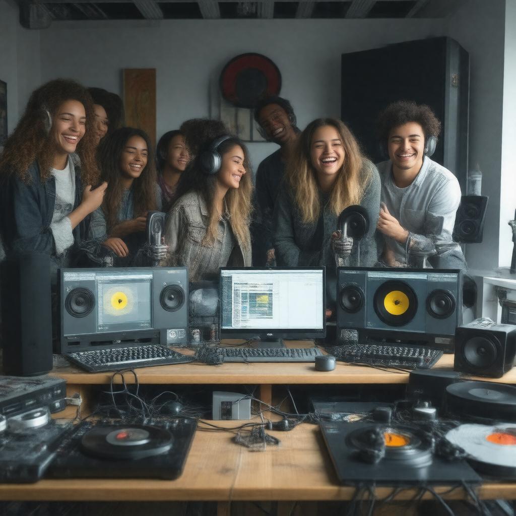 Click to view larger image AI-created image of The Next Generation of College Radio