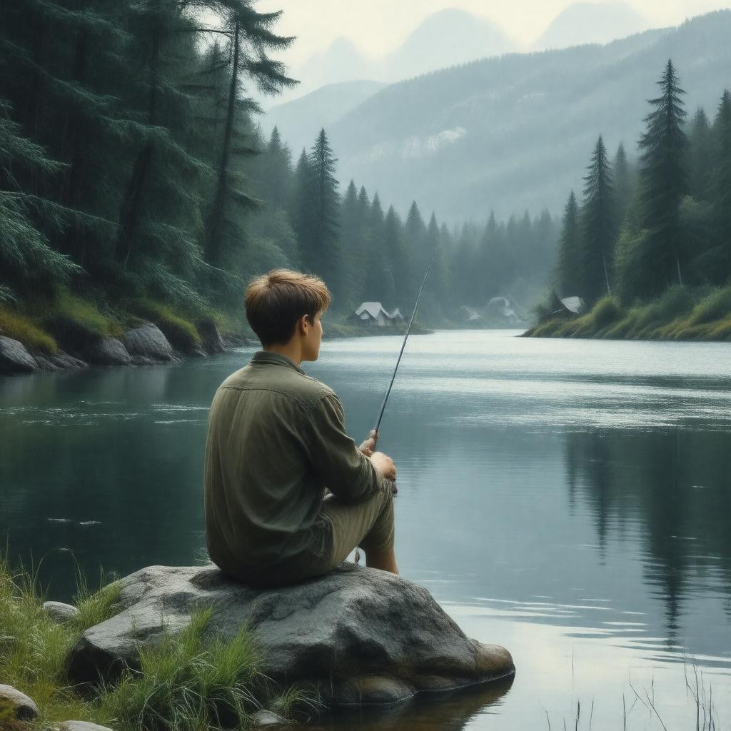 AI-created image of The Nick Adams Stories