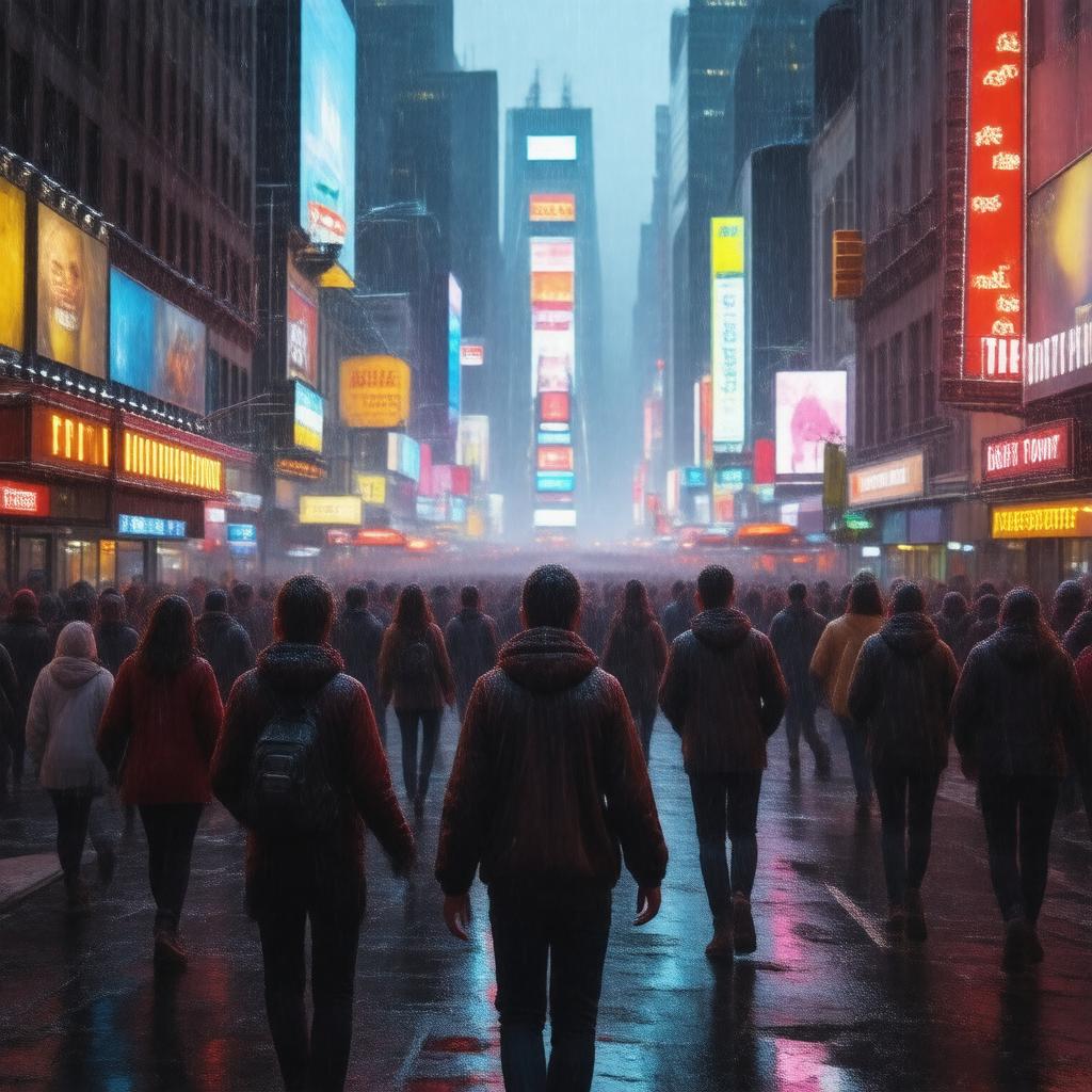 AI-created image of The Night Before