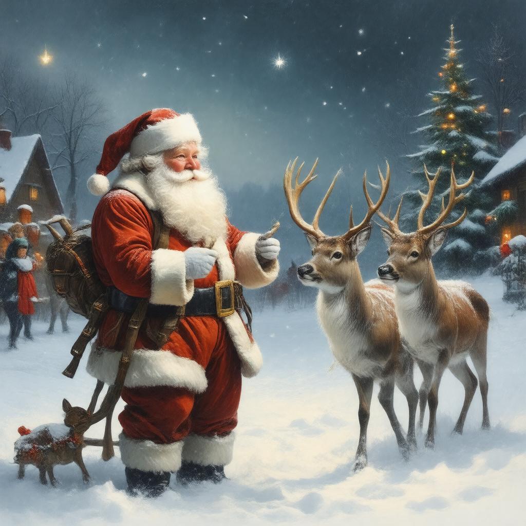 AI-created image of The Night Before Christmas