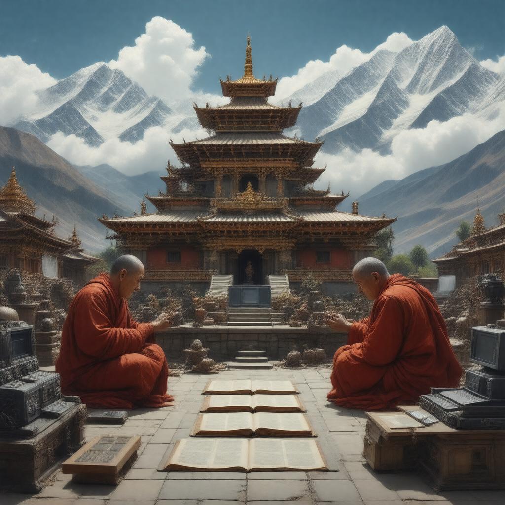 Click to view larger image AI-created image of The Nine Billion Names of God