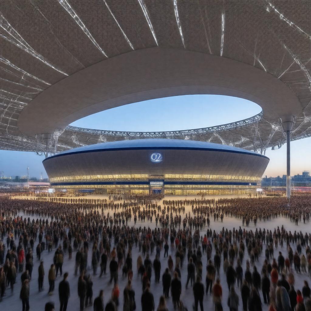 AI-created image of The O2 Arena