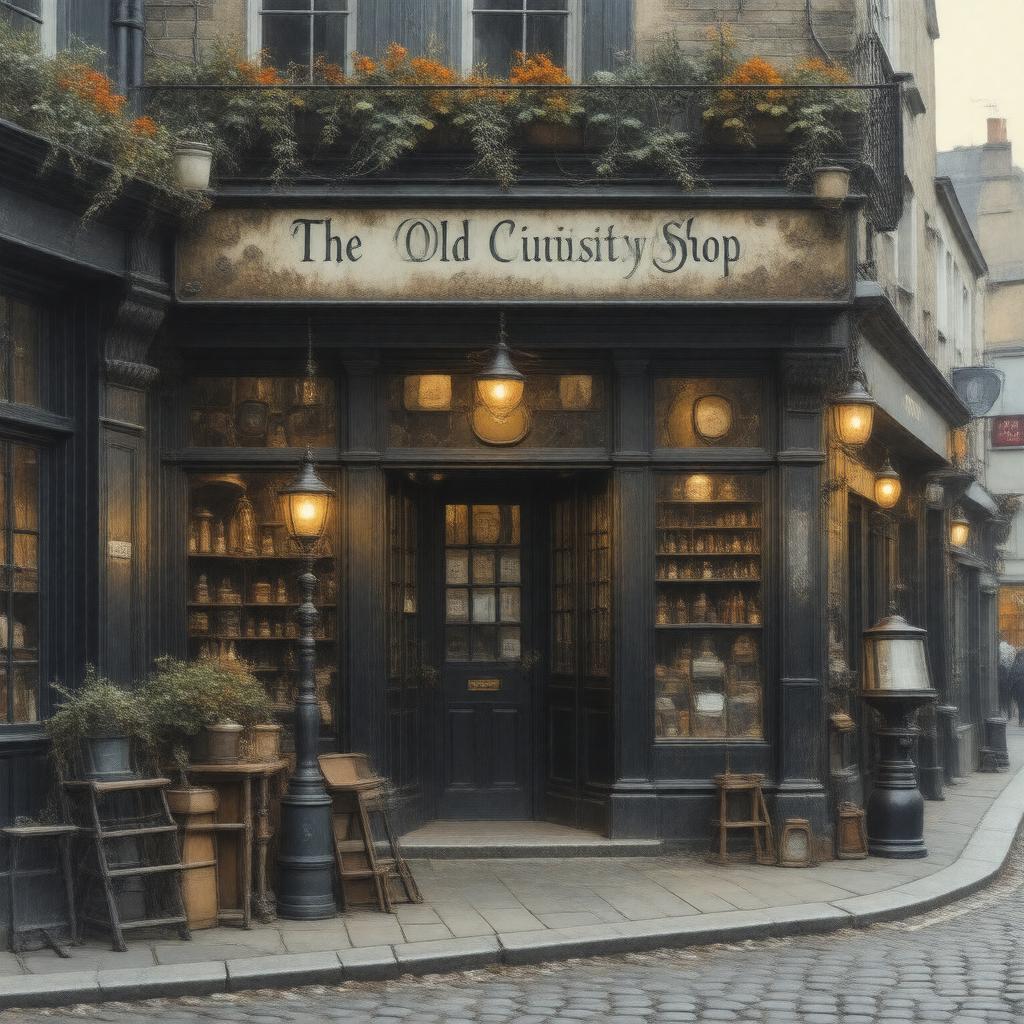 AI-created image of The Old Curiosity Shop