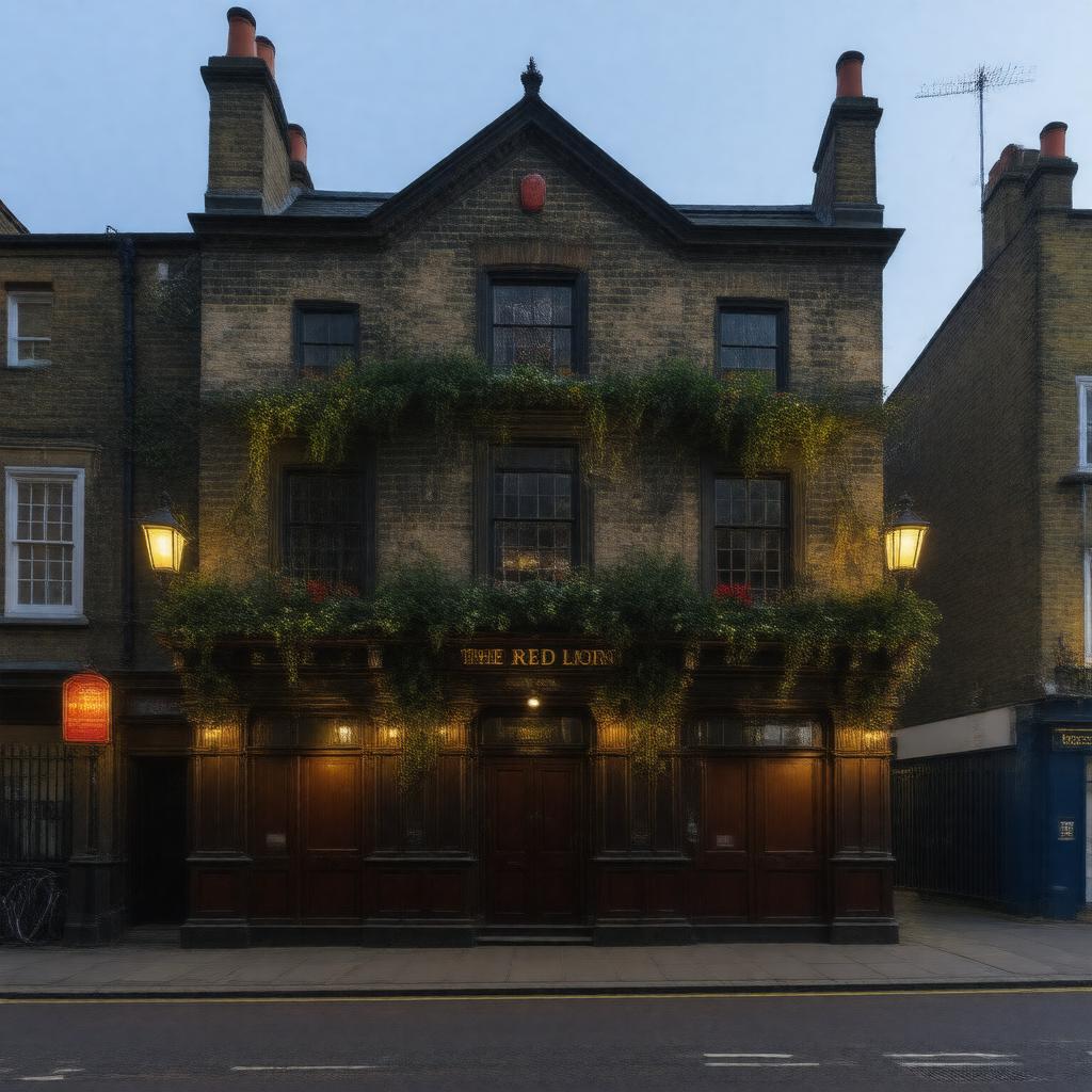 Click to view larger image AI-created image of The Old Red Lion