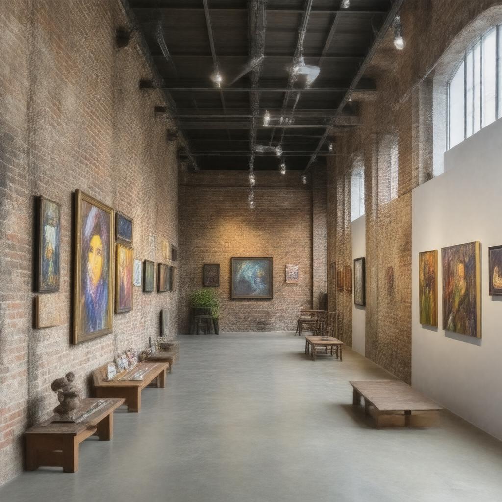 AI-created image of The Old Truman Brewery galleries