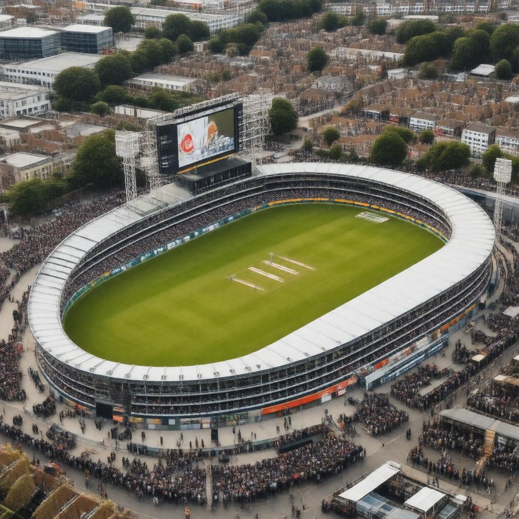 AI-created image of The Oval Cricket Ground