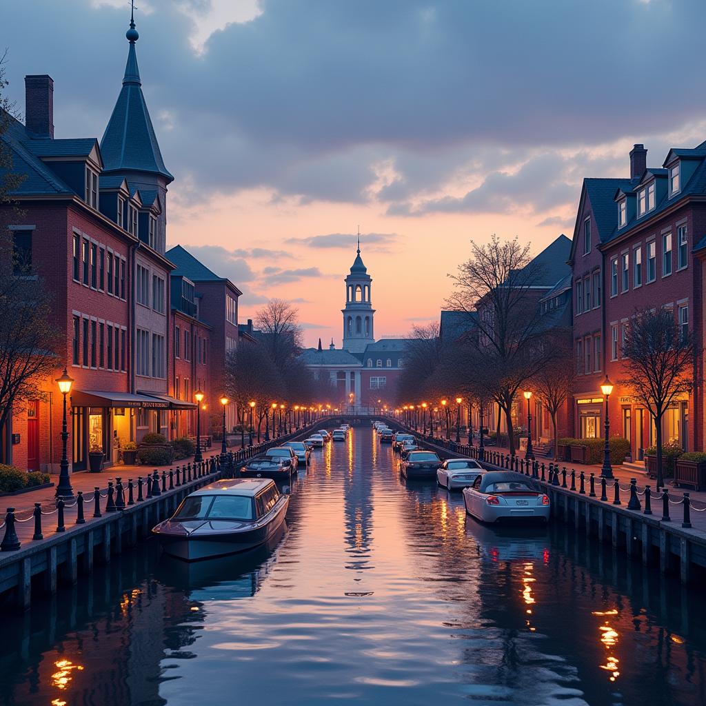 Click to view larger image AI-created image of The Paris of New England