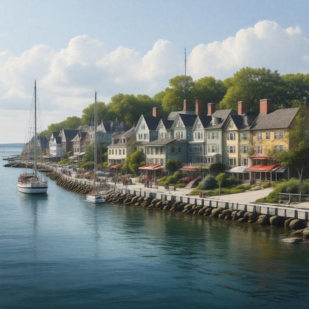 AI-created image of The Paris of New England