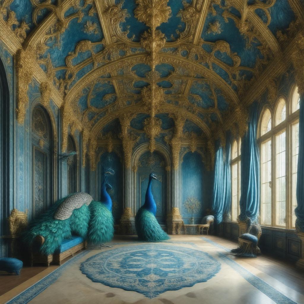 AI-created image of The Peacock Room