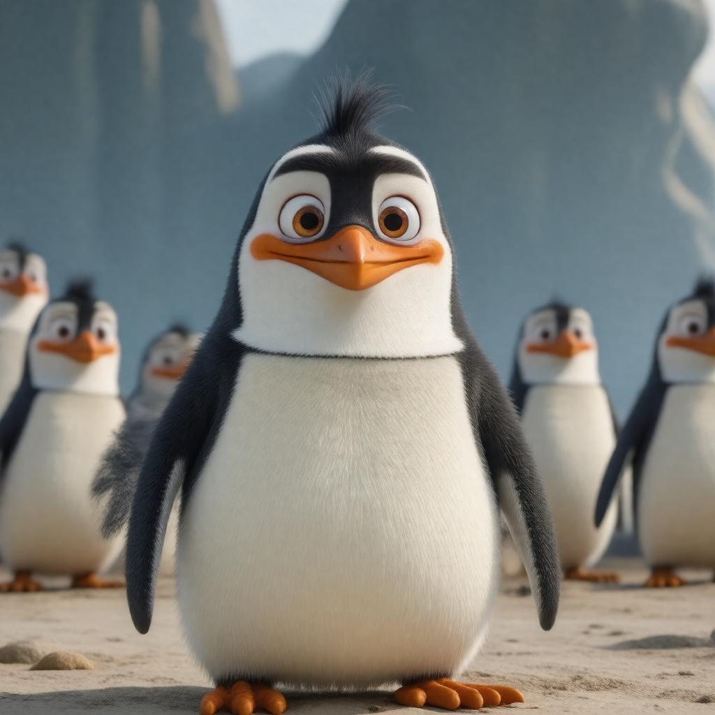 AI-created image of The Penguins of Madagascar (voice cameo)