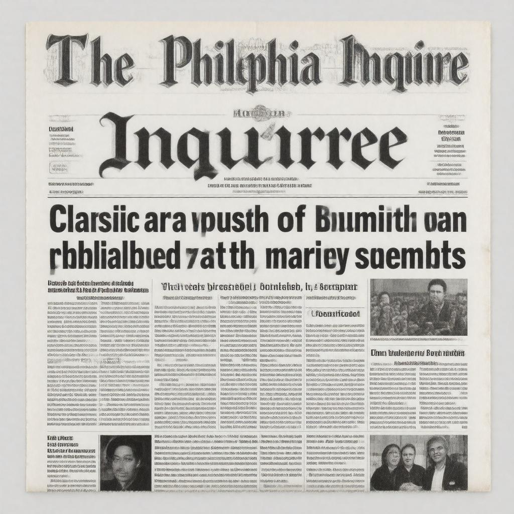 AI-created image of The Philadelphia Inquirer