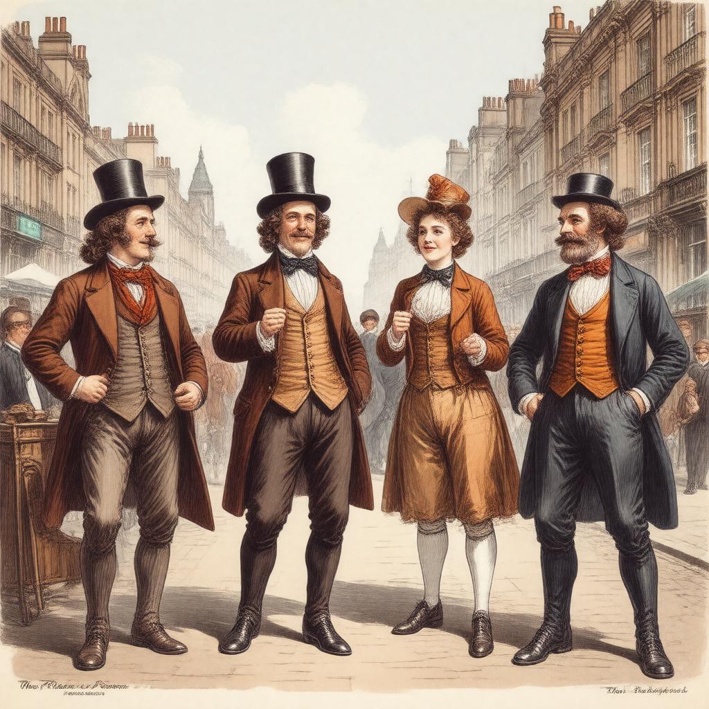 AI-created image of The Pickwick Papers