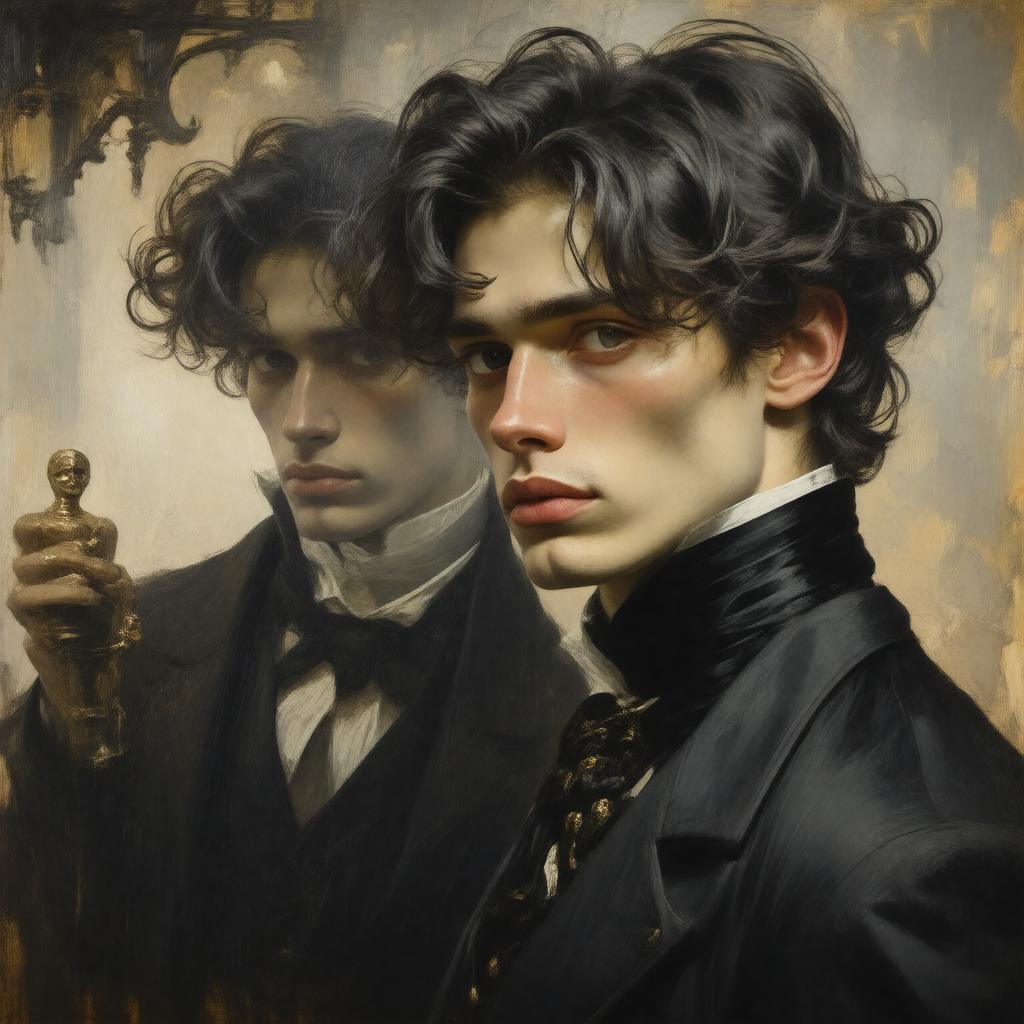 AI-created image of The Picture of Dorian Gray