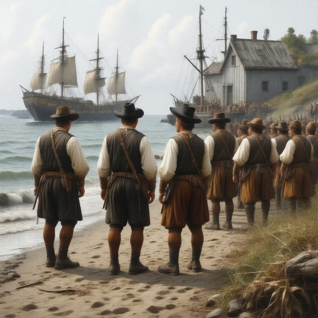 AI-created image of The Pilgrims