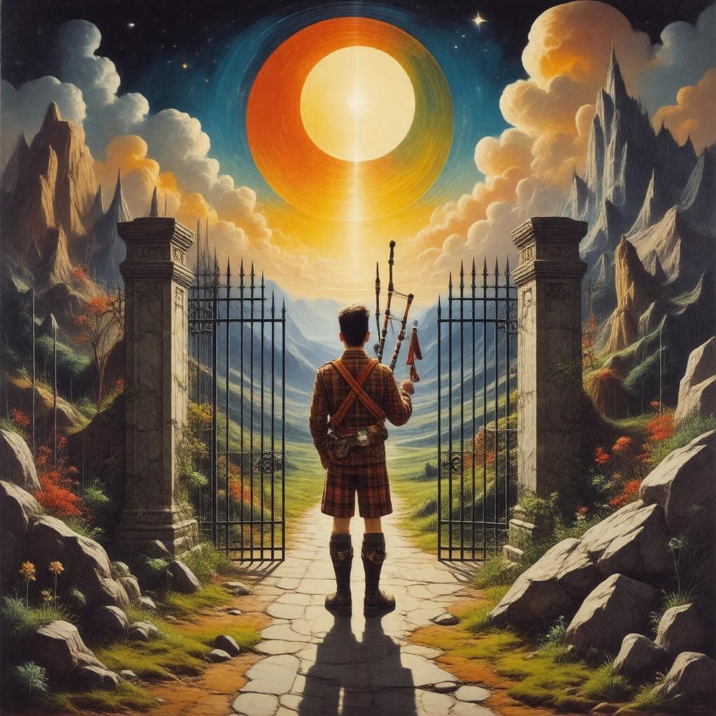AI-created image of The Piper at the Gates of Dawn