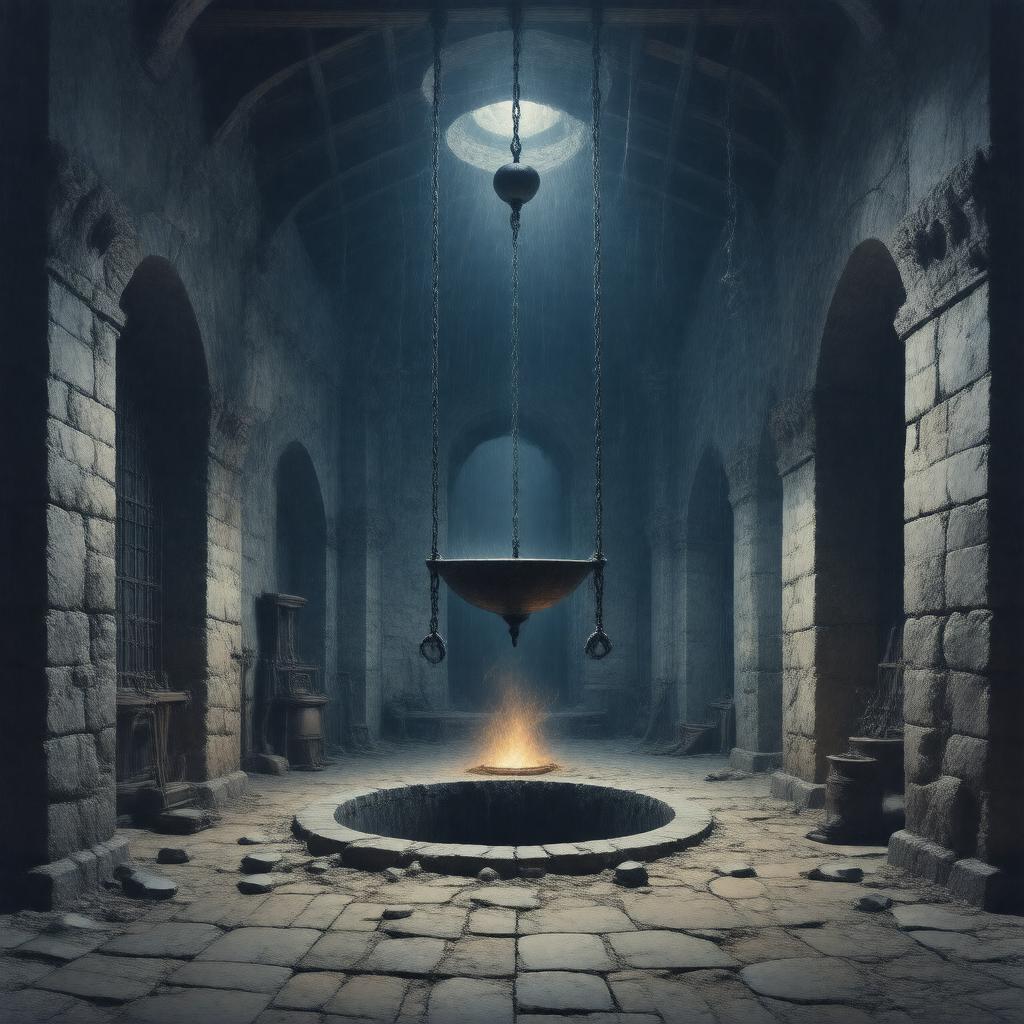 Click to view larger image AI-created image of The Pit and the Pendulum