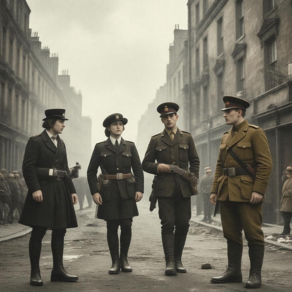 AI-created image of The Plough and the Stars