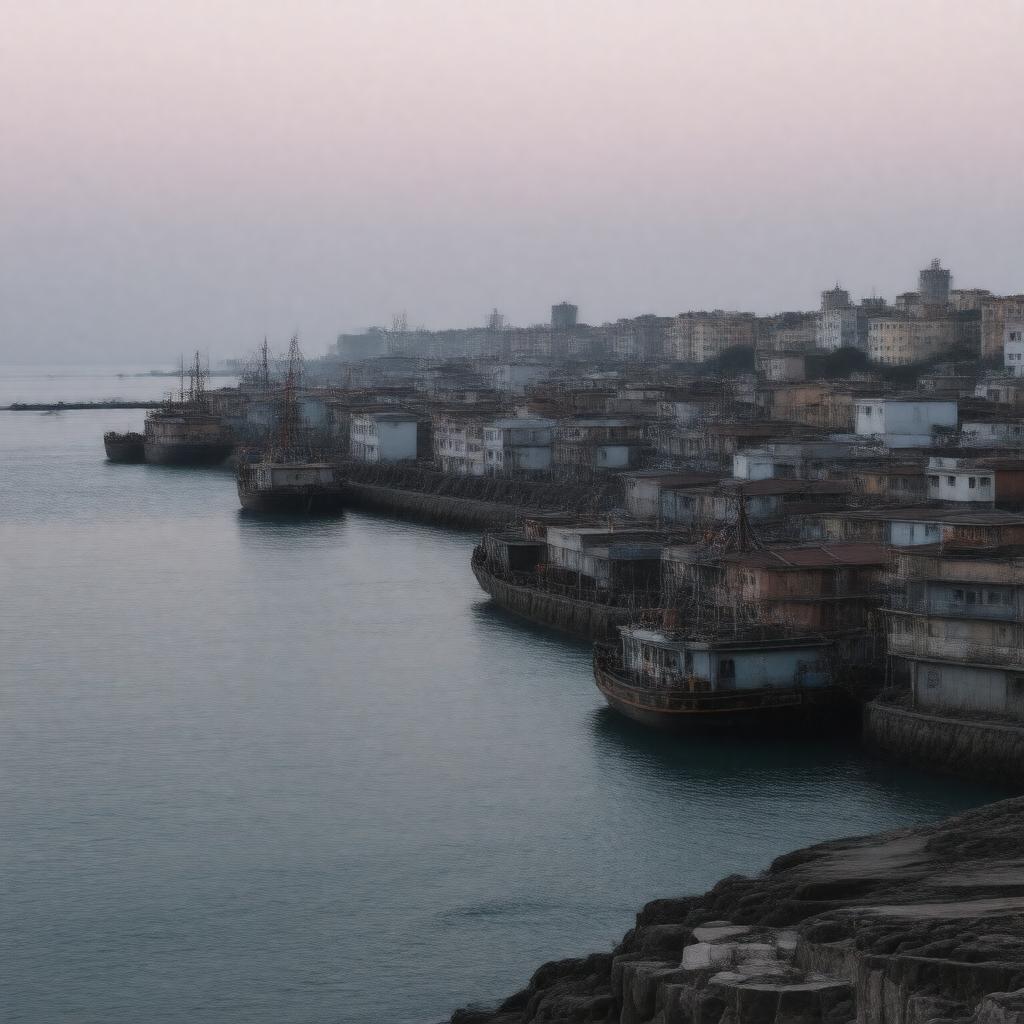 AI-created image of The Port City