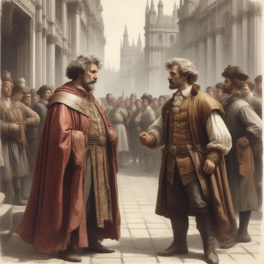 AI-created image of The Prince and the Pauper