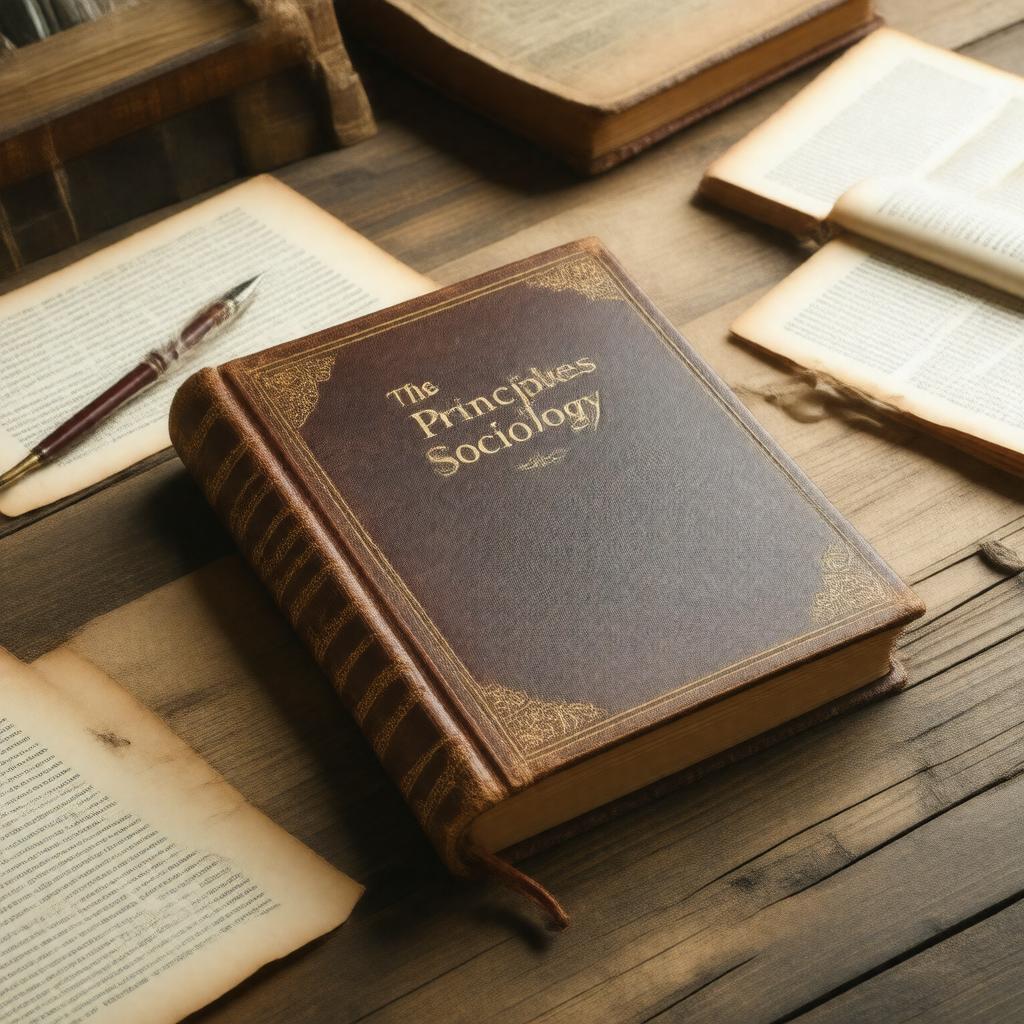 Click to view larger image AI-created image of The Principles of Sociology