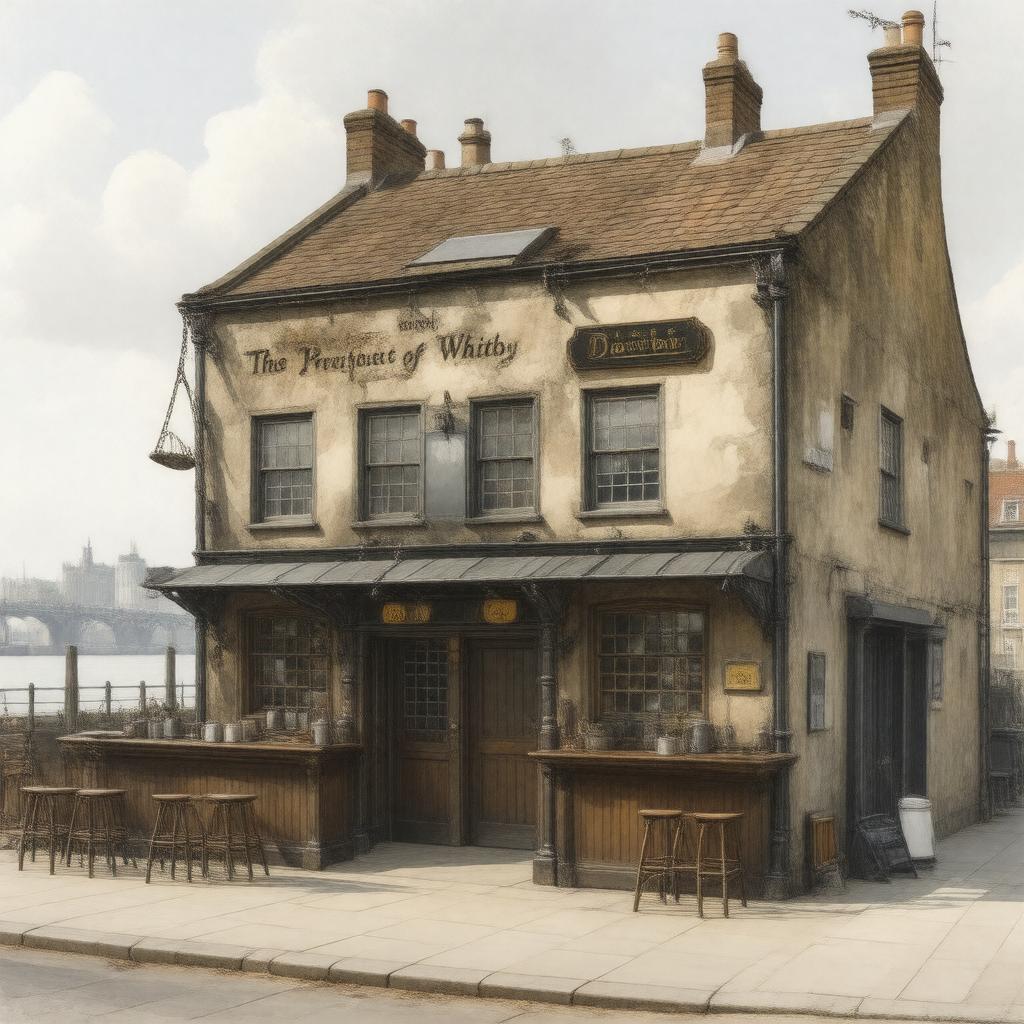 Click to view larger image AI-created image of The Prospect of Whitby