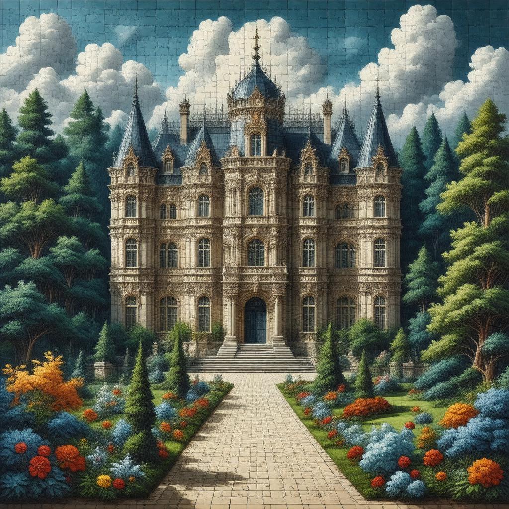 AI-created image of The Puzzle Palace