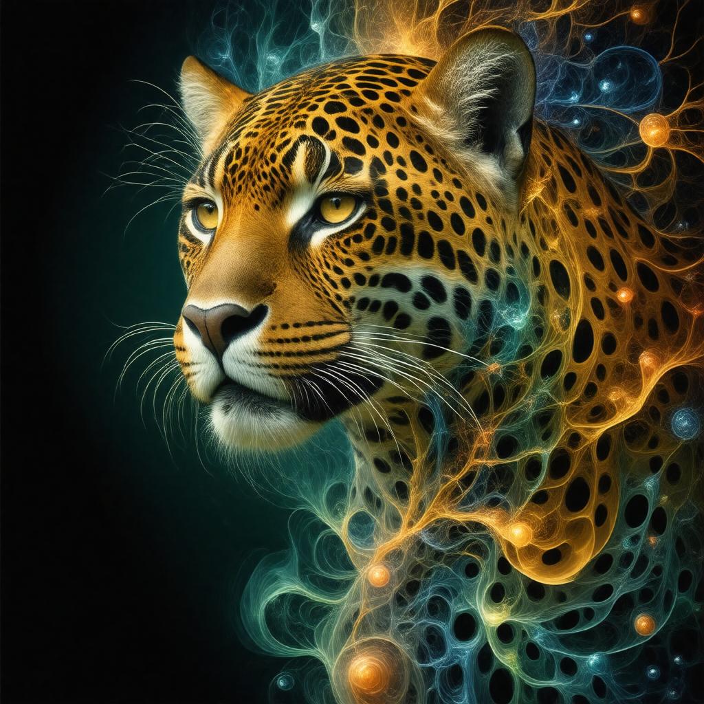 Click to view larger image AI-created image of The Quark and the Jaguar